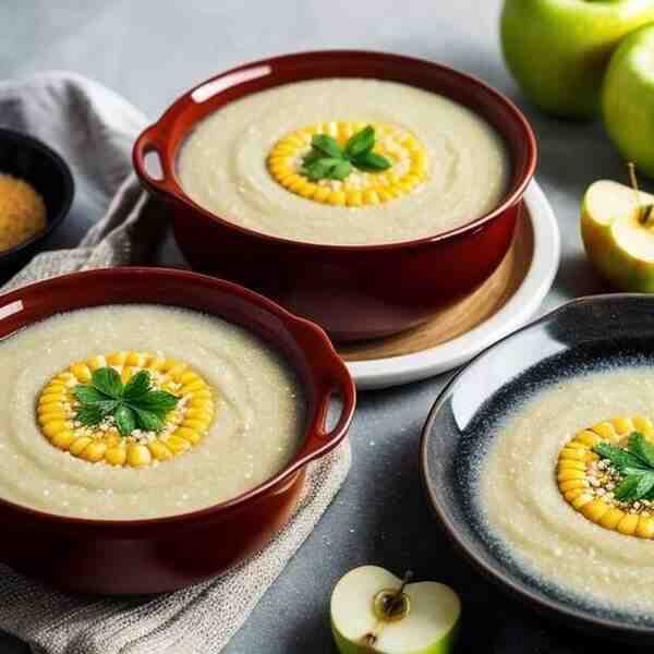 Кукурузная каша с яблоком